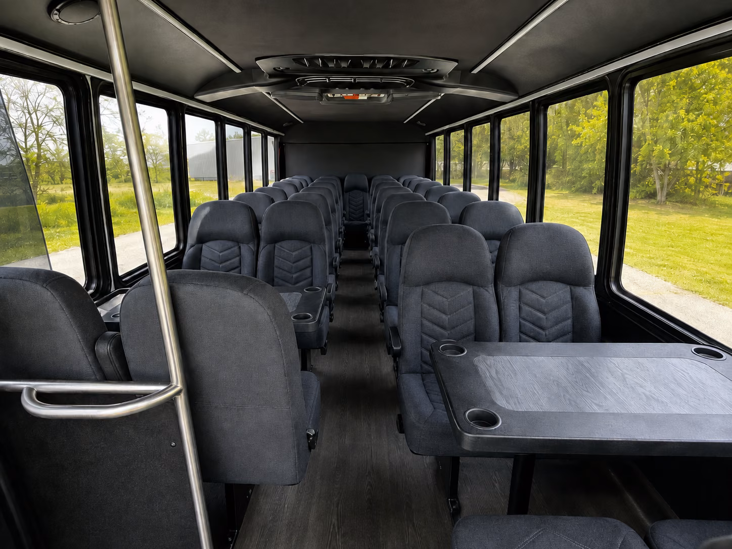 new orleans 18 passenger minibus inside