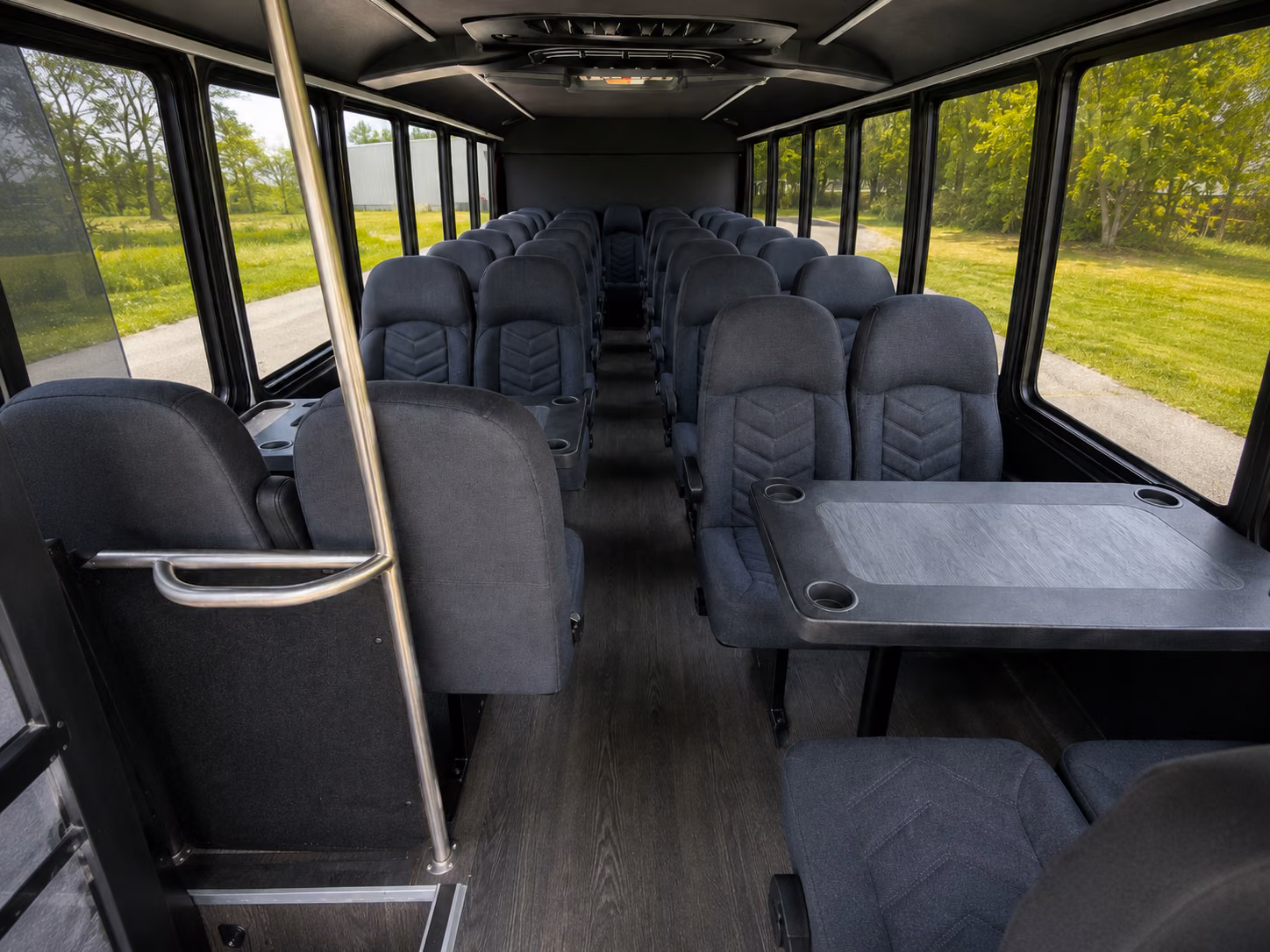 new orleans 18 passenger minibus interior