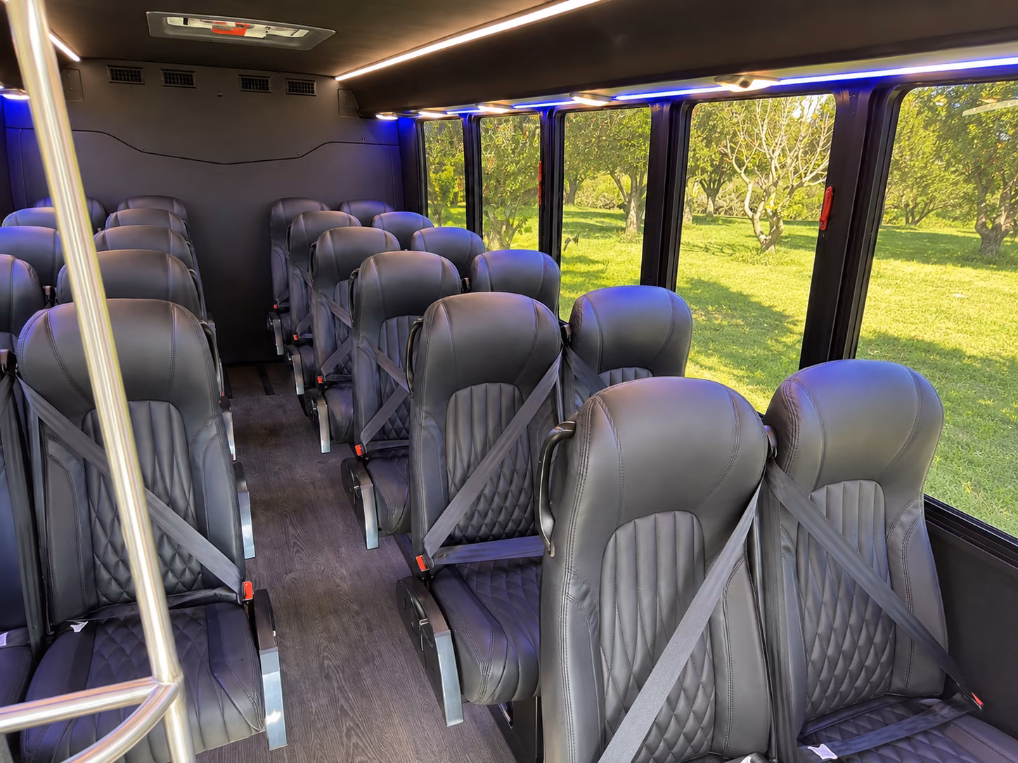 new orleans 20 passenger minibus inside
