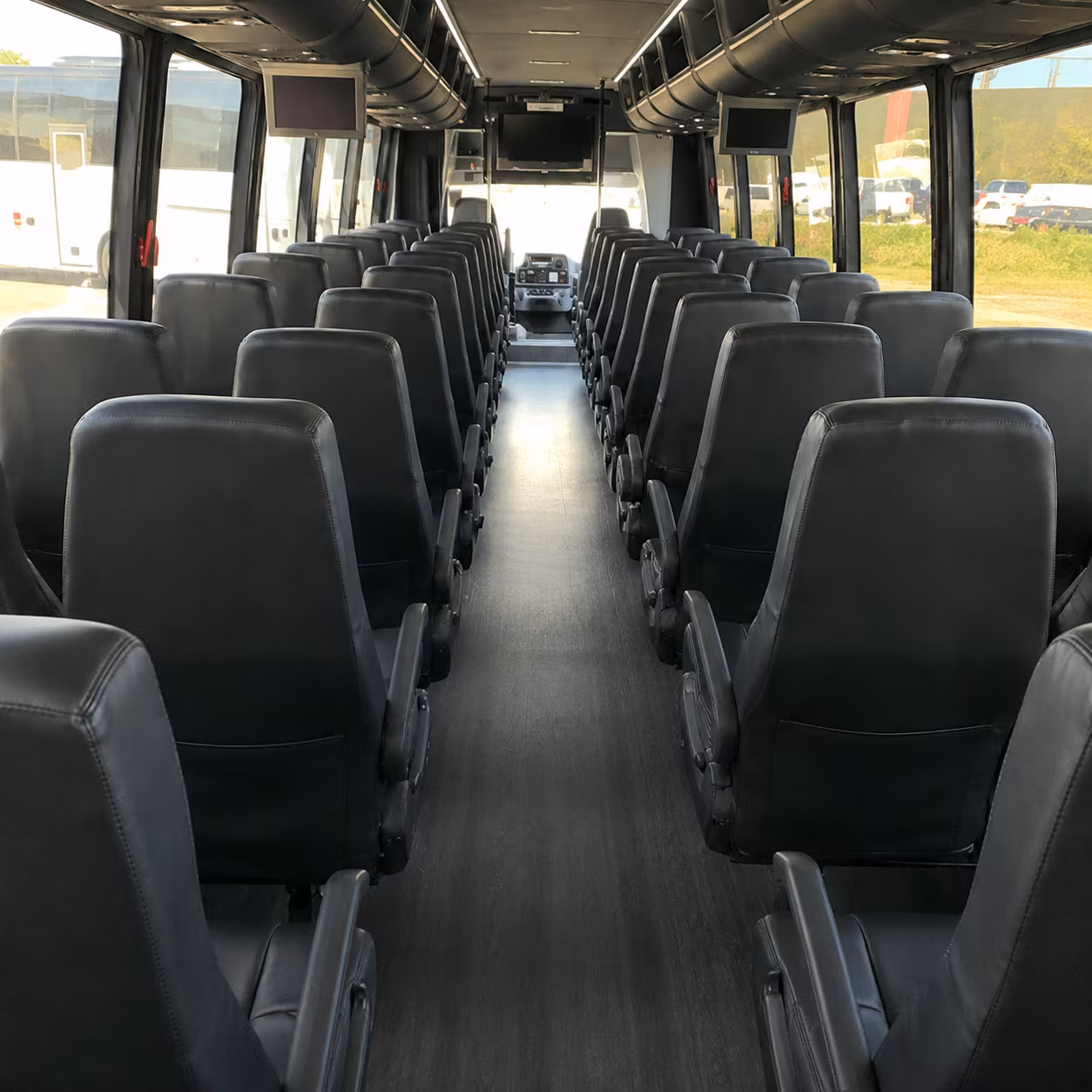 new orleans 28 passenger minibus inside