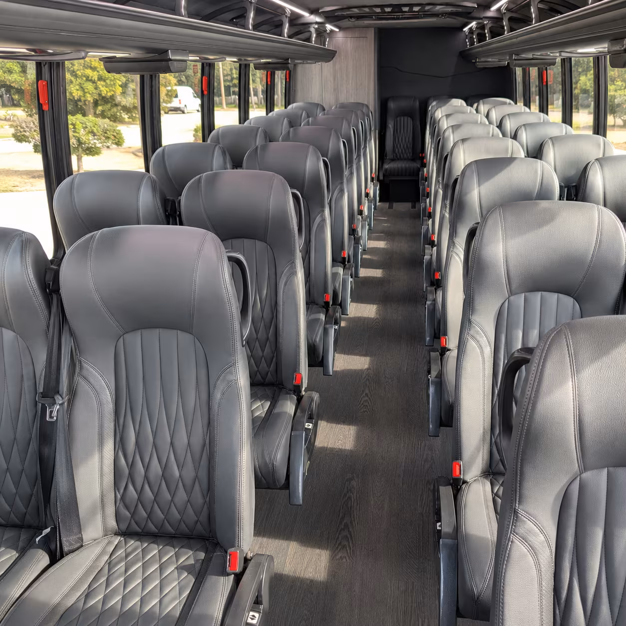 new orleans 35 passenger minibus inside