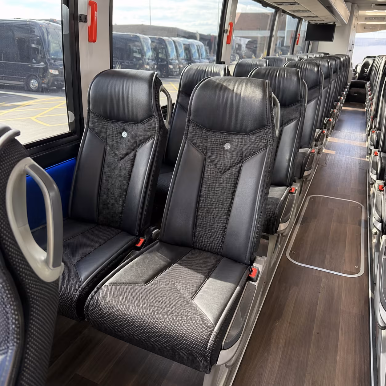new orleans 40 passenger charter bus interior
