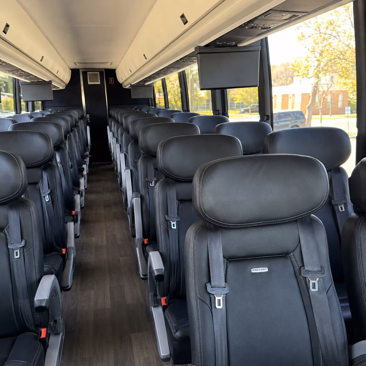 new orleans 45 passenger charter bus inside