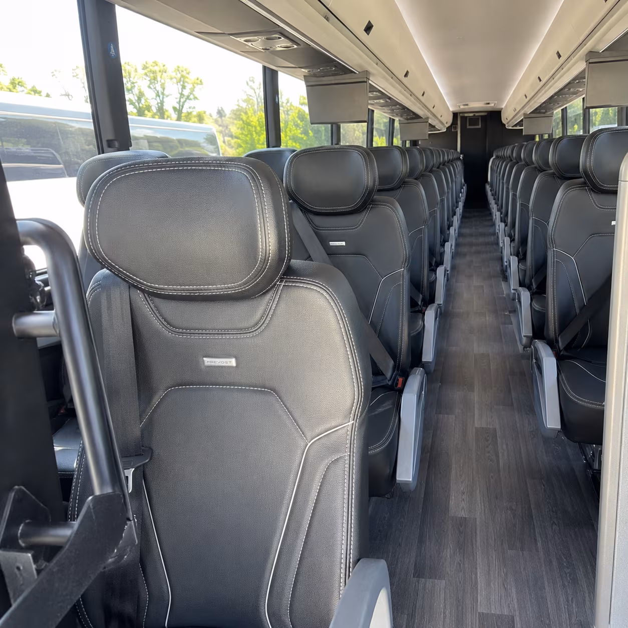 new orleans 47 passenger charter bus interior