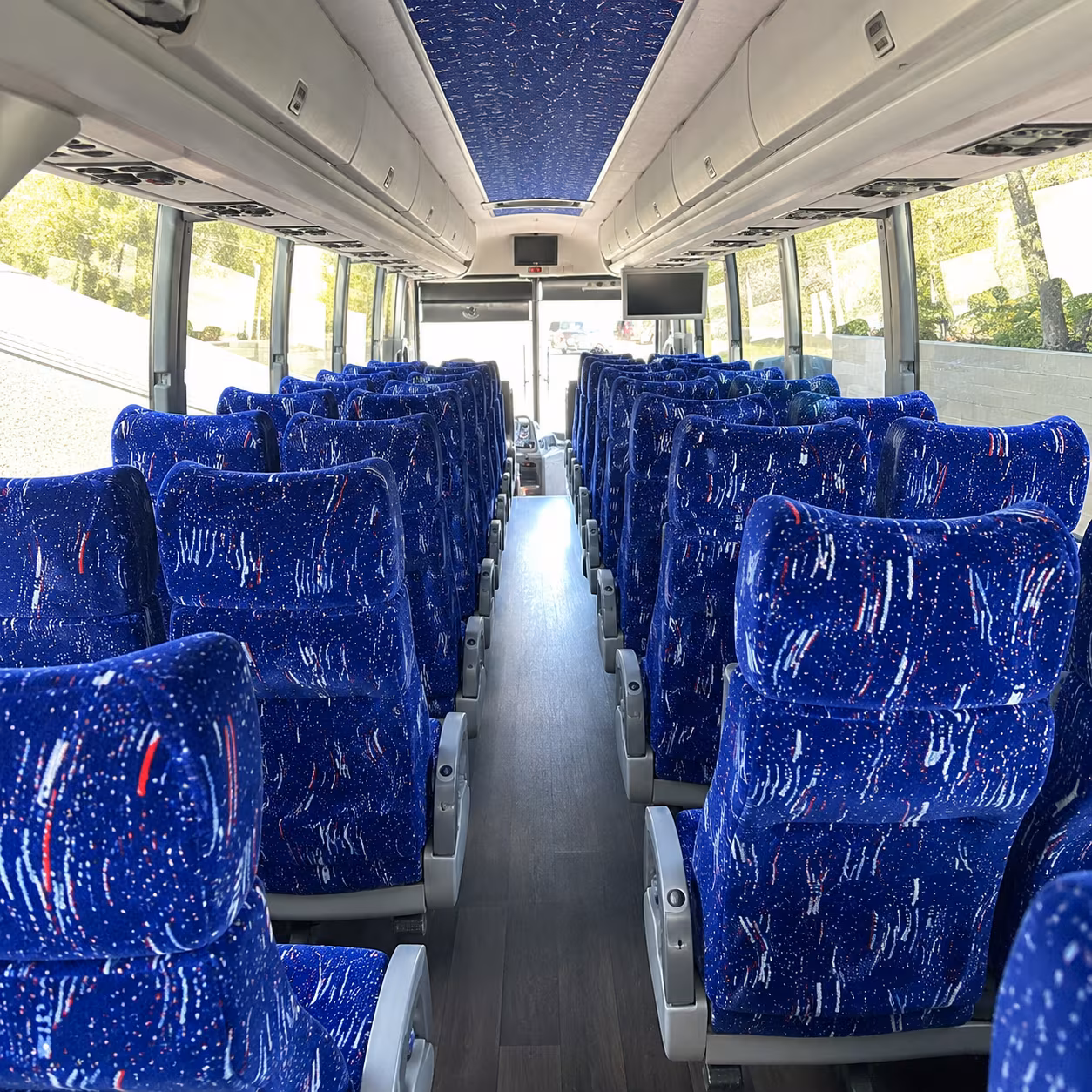 new orleans 50 passenger charter bus interior
