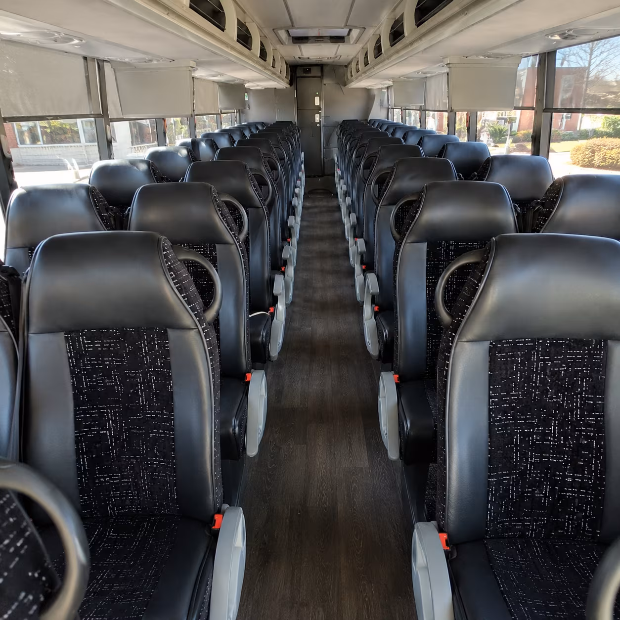 new orleans 54 passenger charter bus inside