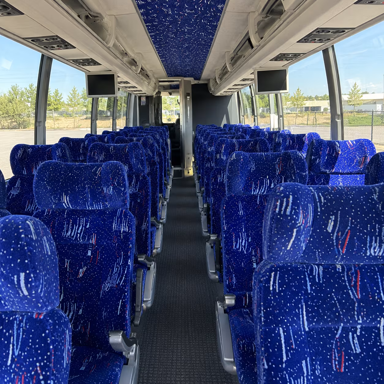 new orleans 54 passenger charter bus interior