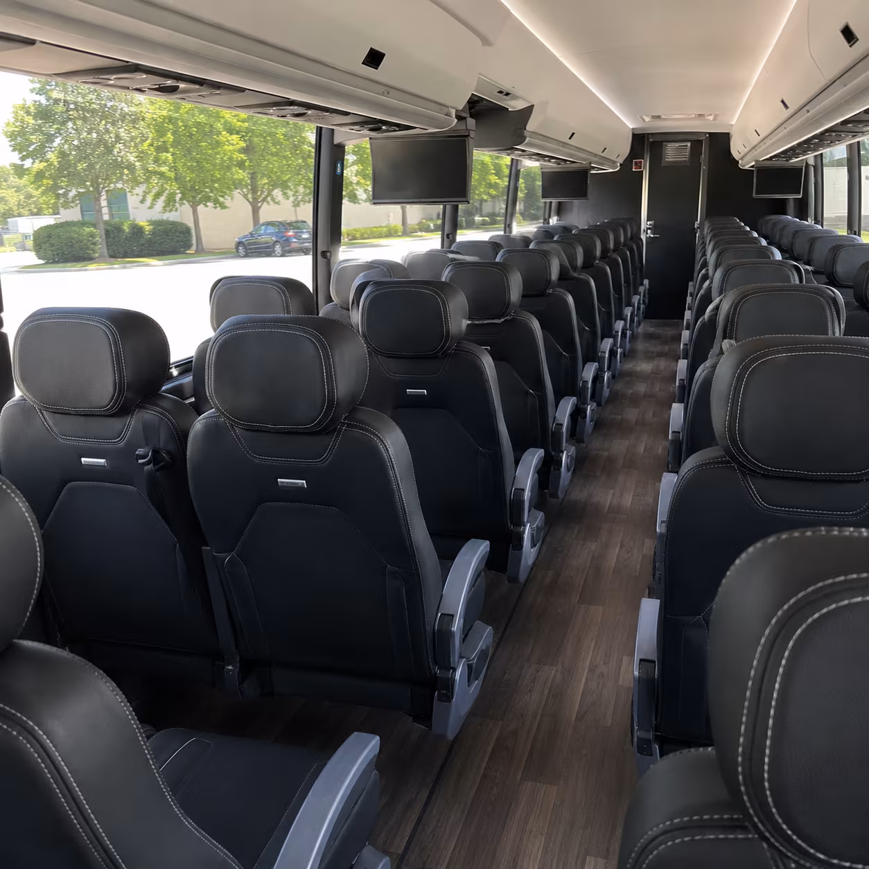 new orleans 56 passenger charter bus interior